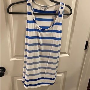 Cabi blue and white striped tank
